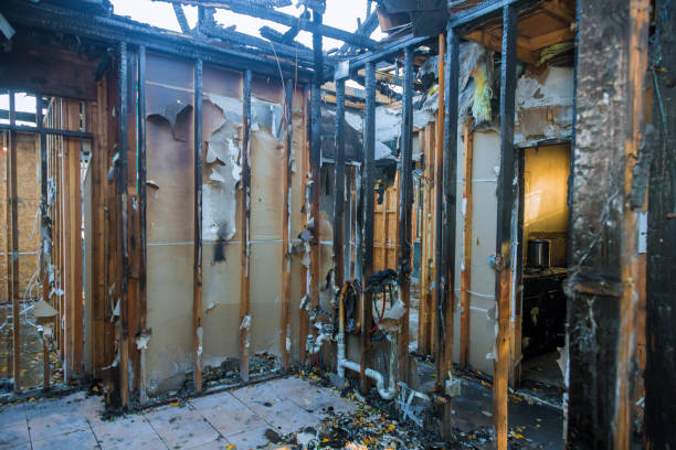 Professional Fire Damage Repair technician working in Burlington, WI